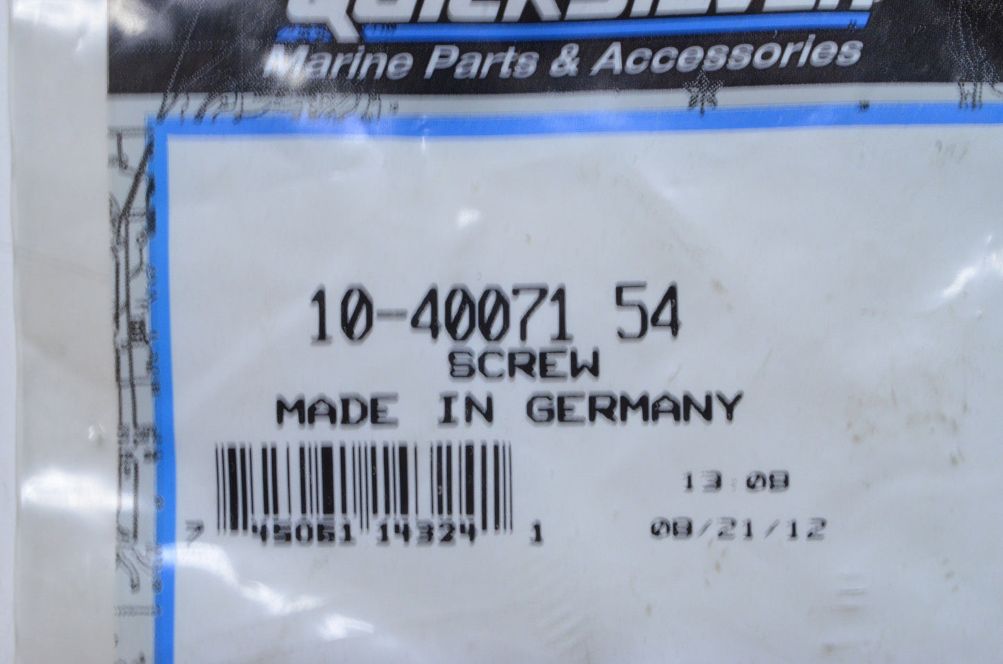 OEM Mercury 10-40071 54 Screw NOS