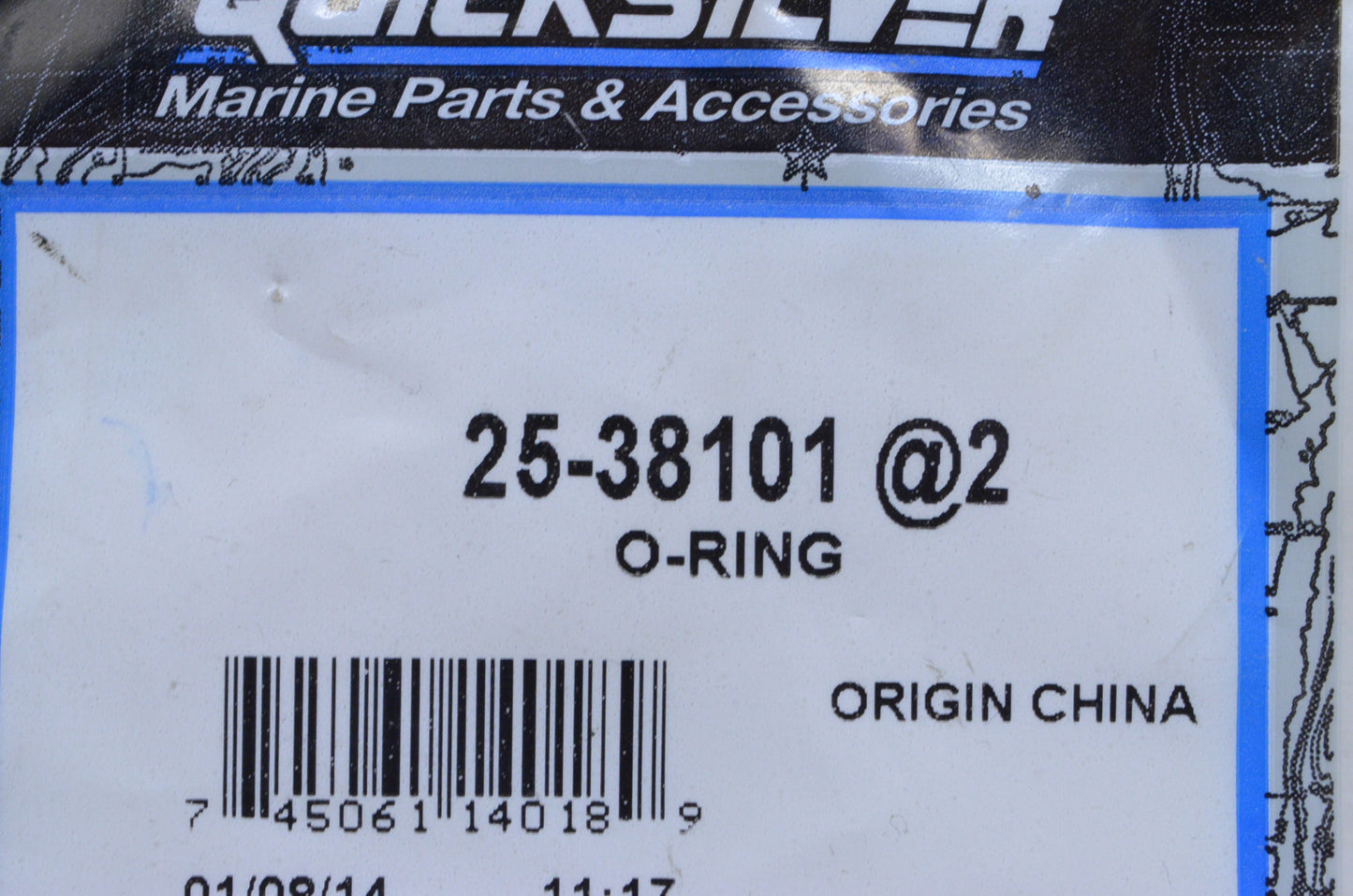 OEM Mercury 25-38101 O-Ring NOS
