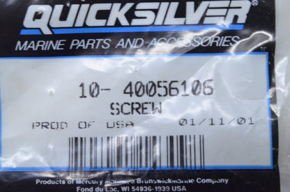 OEM Mercury 10-40056106 Screw NOS