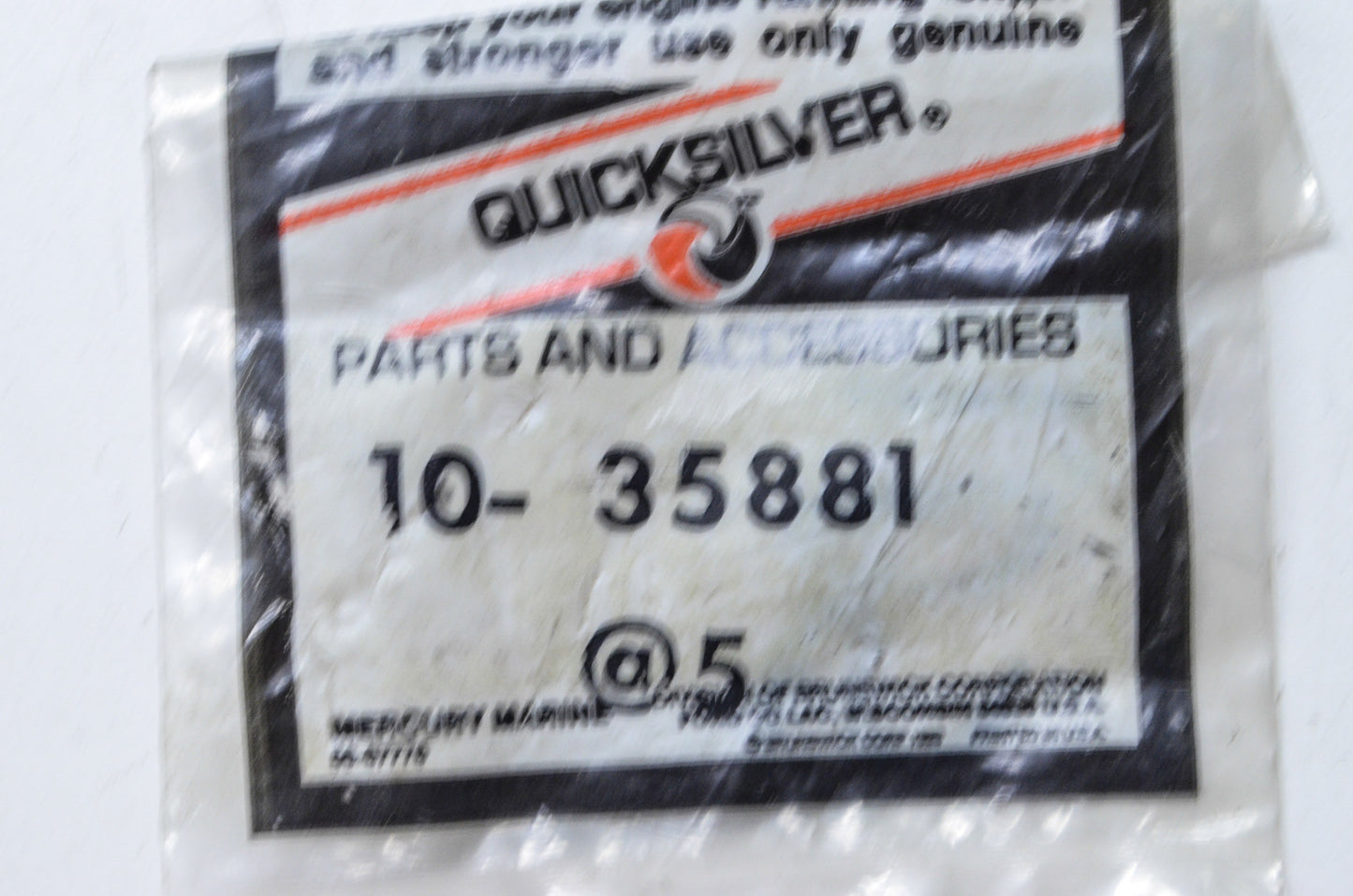 OEM Mercury 10-35881 1 Screw Qty 2 NOS