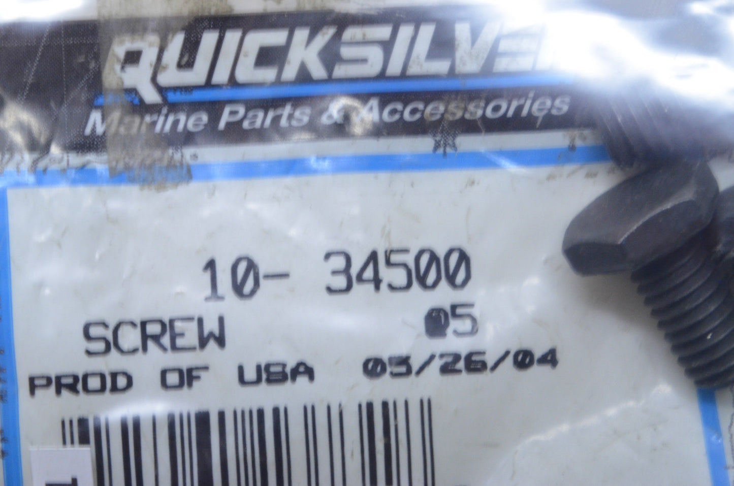 OEM Mercury 10-34500 Screw NOS