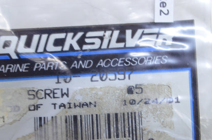 OEM Mercury 10-20597 Screw Qty 2 NOS