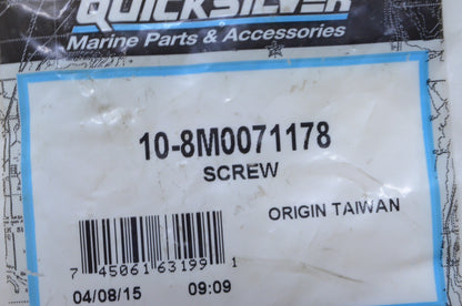 OEM Mercury 10-8M0071178 Screw NOS