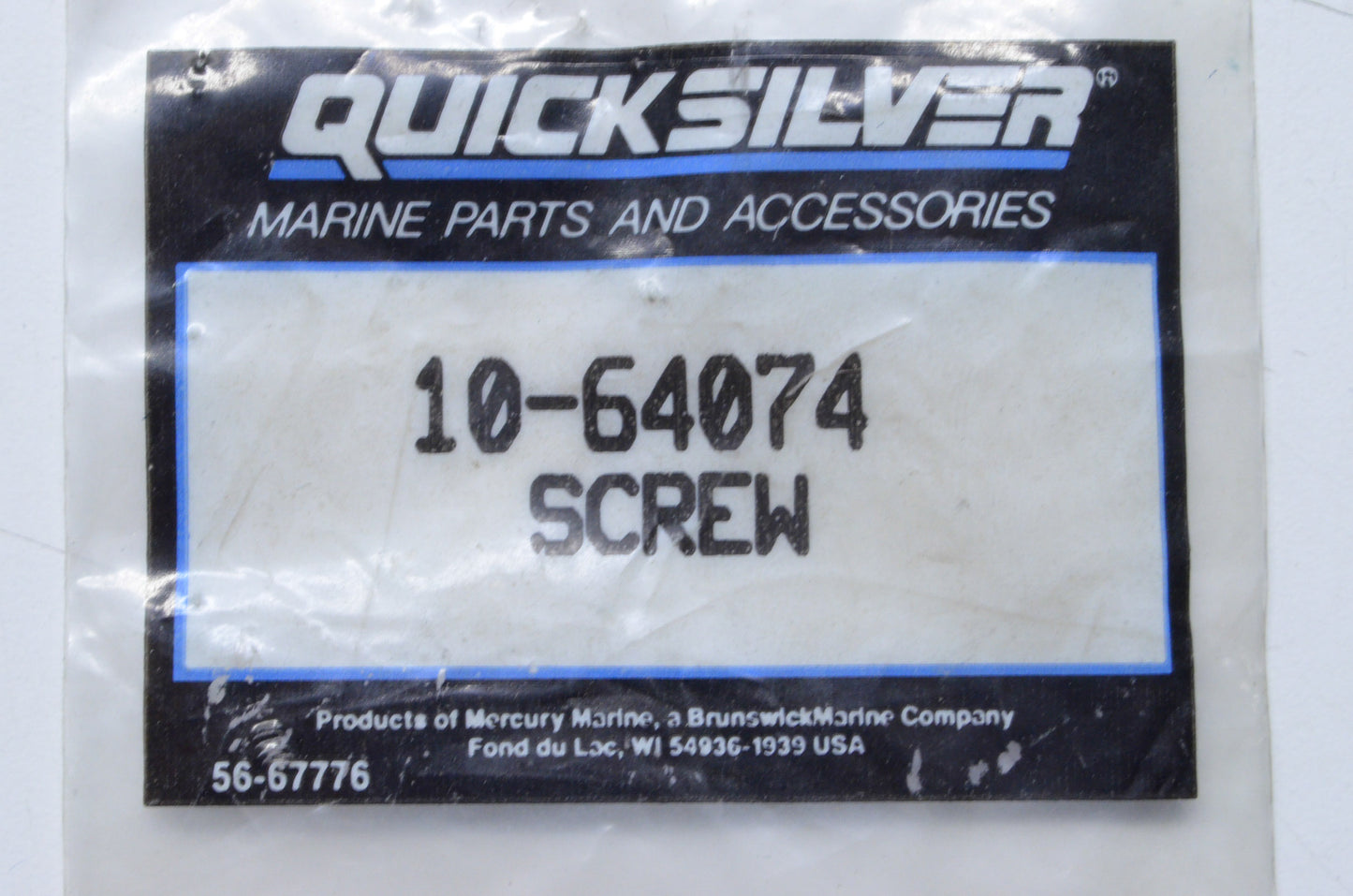 OEM Mercury 10-64074 Screw Qty 2 NOS