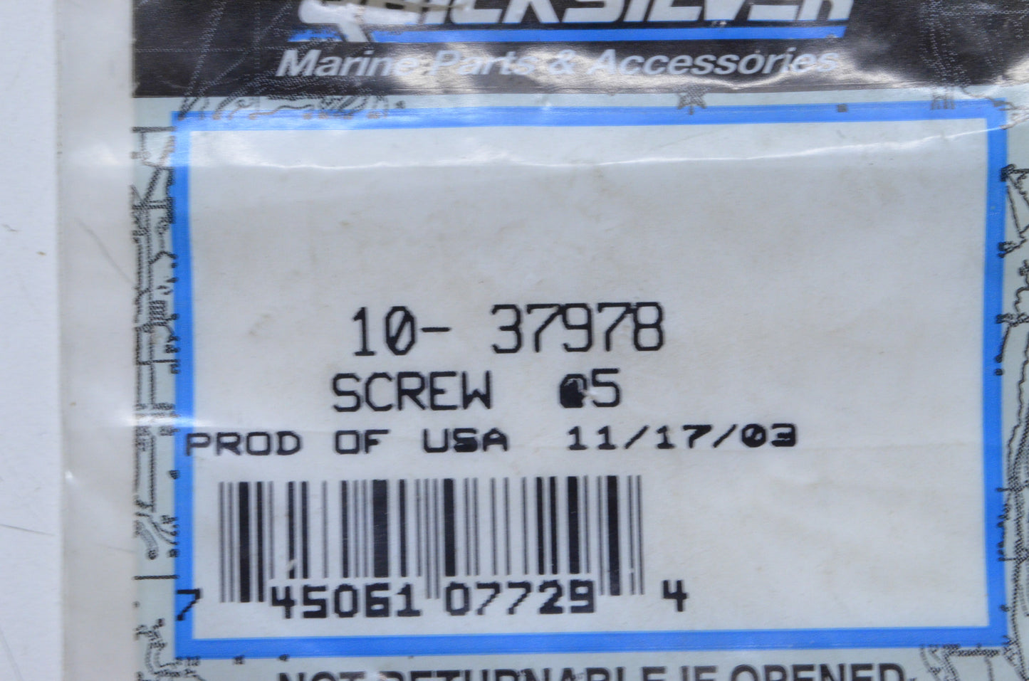New OEM Mercury  Screw  NOS