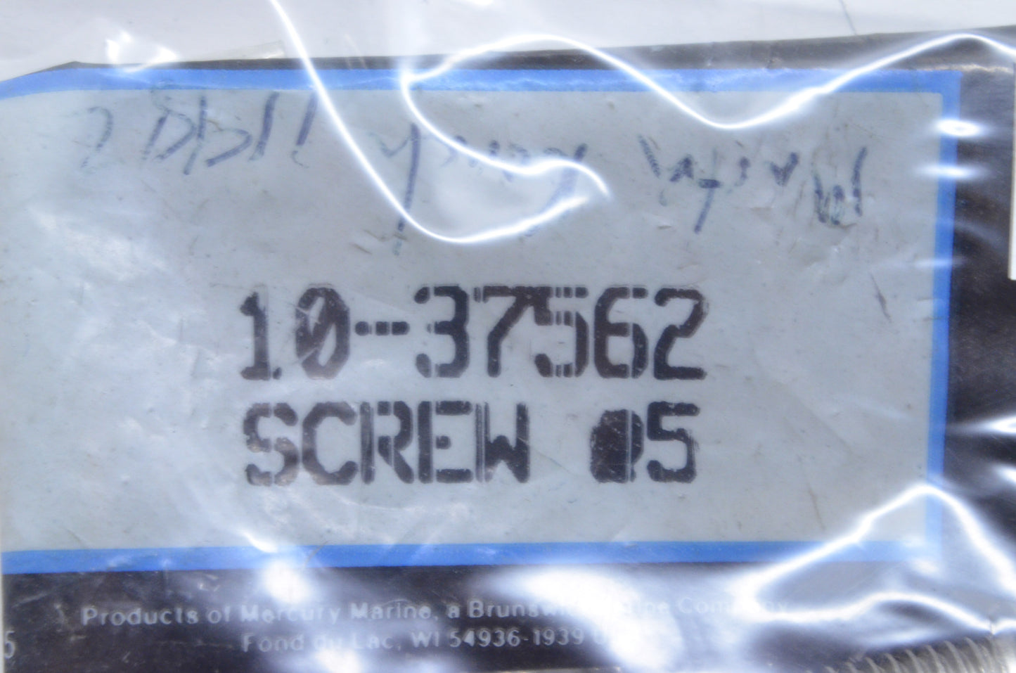OEM Mercury 10-37562 Screw Qty 2 NOS
