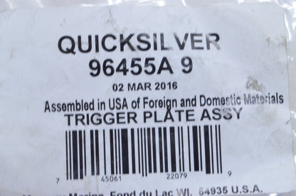 New OEM Mercury  Trigger Plate Assembly  NOS