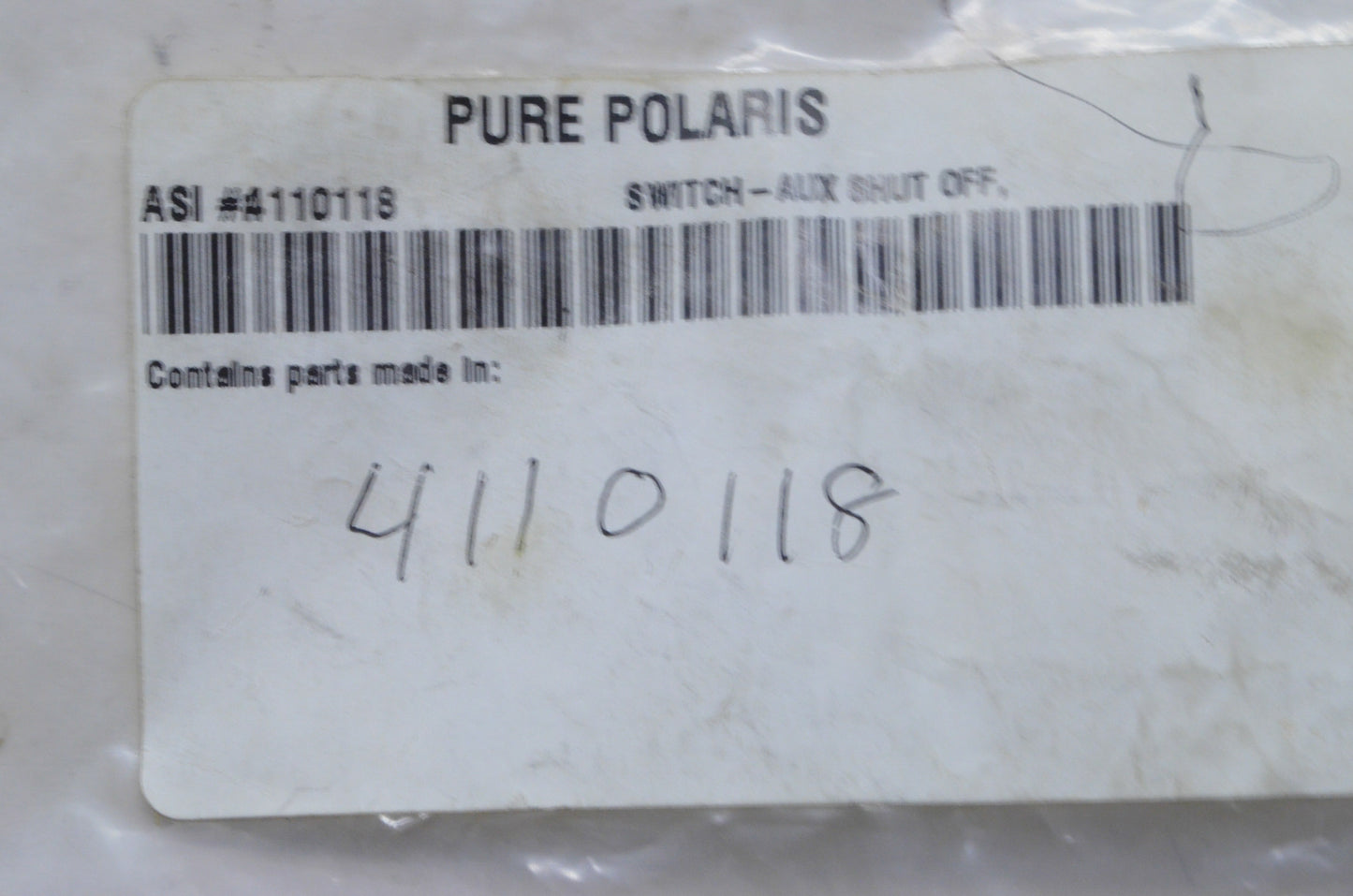 New OEM Polaris 4110118 Kill Switch NOS