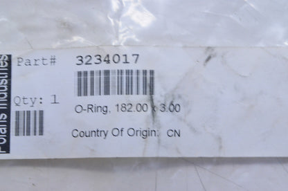 OEM Polaris 3234017 O-Ring 182mmX3mm NOS