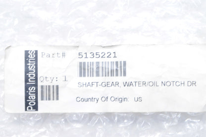 New OEM Polaris Water/Oil Notch Shaft Gear  NOS