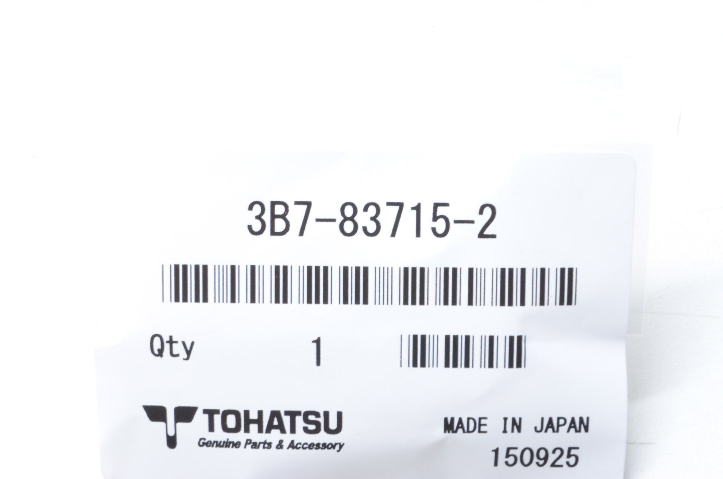 OEM Tohatsu 3B7-83715-2 Control Cable End NOS
