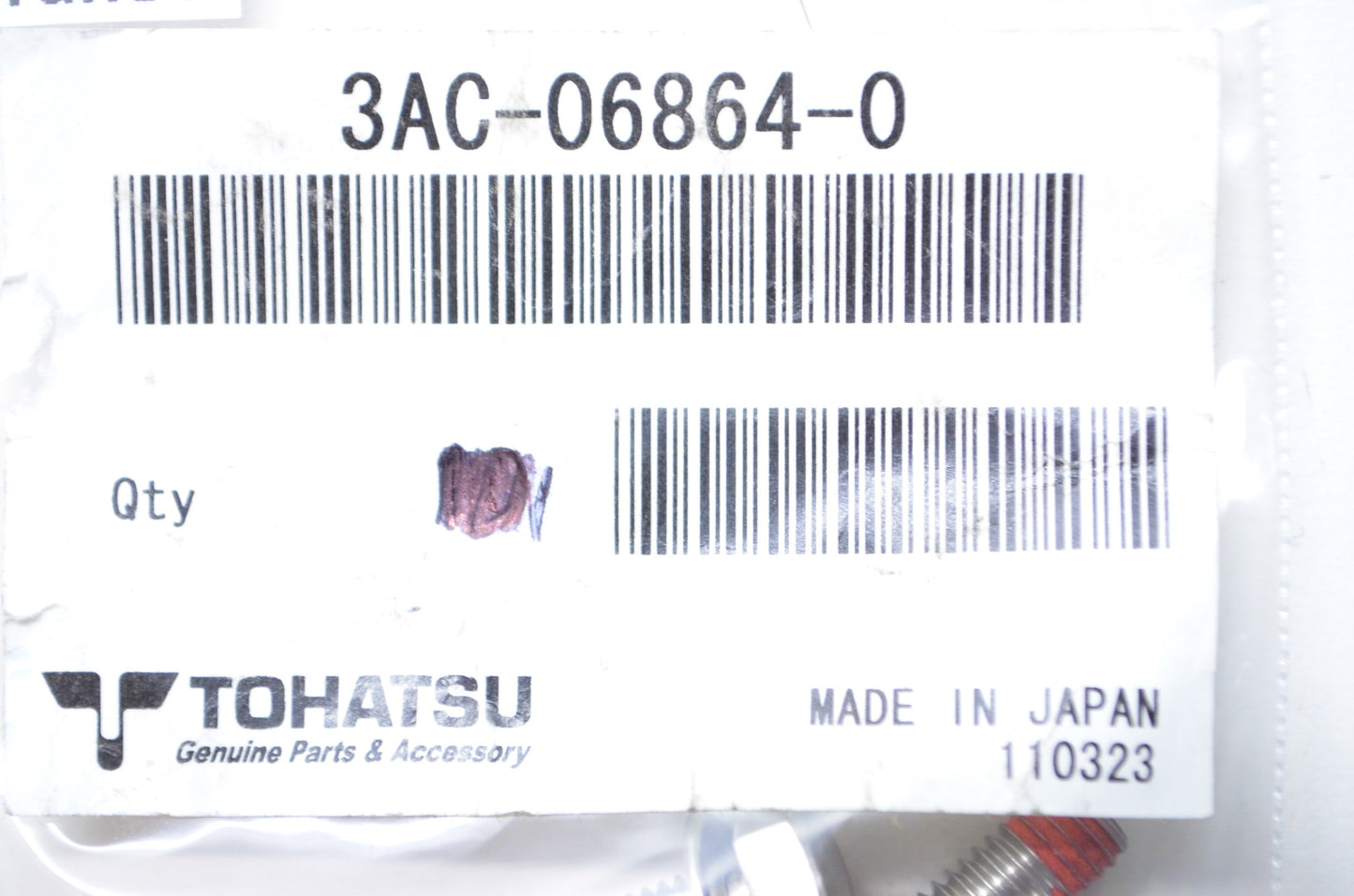 Tohatsu 3AC-06864-0 Bolt QTY 3 NOS