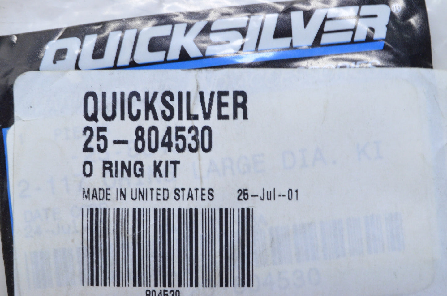 OEM Mercury 25-804530 O-Ring Kit Qty 6 NOS