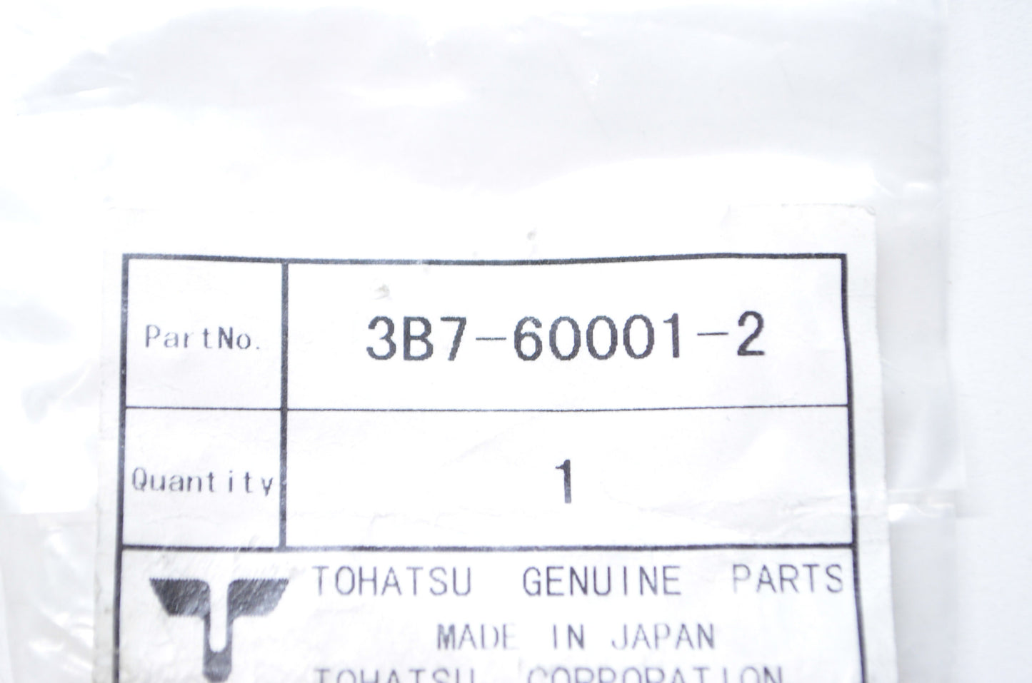 Tohatsu 3B7-60001-2 Bolt 10-40 NOS