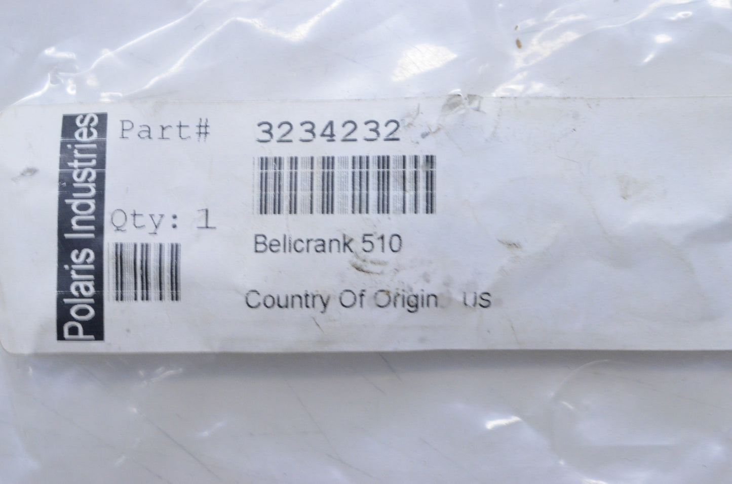 OEM Polaris 3234232 Bell Crank 510 NOS
