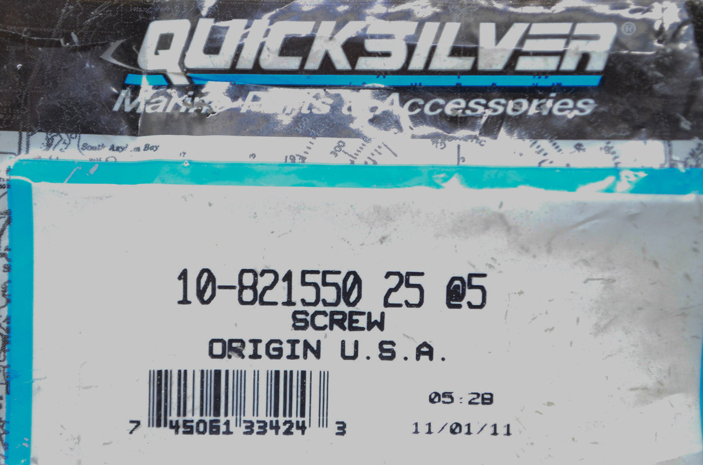 OEM Mercury 10-821550 25 Screw Qty 2 NOS