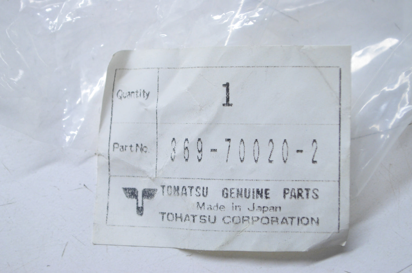 New OEM Tohatsu Fuel Cap Assembly  NOS