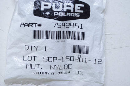 OEM Polaris 7542451 Nylock Nut Qty 4 NOS