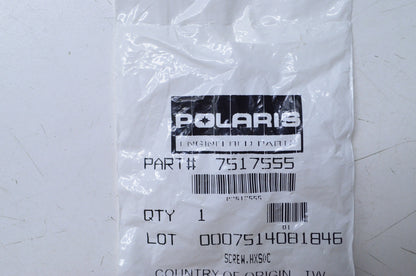 New OEM Polaris 7517555 Hex Socket Screw NOS