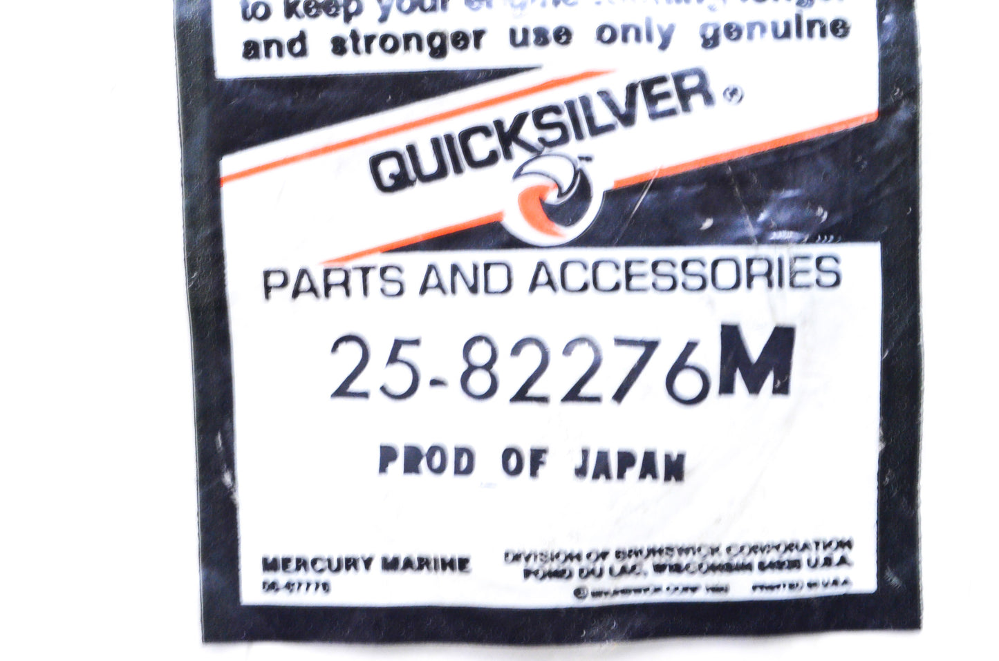 OEM Mercury 25-82276M O-Ring NOS