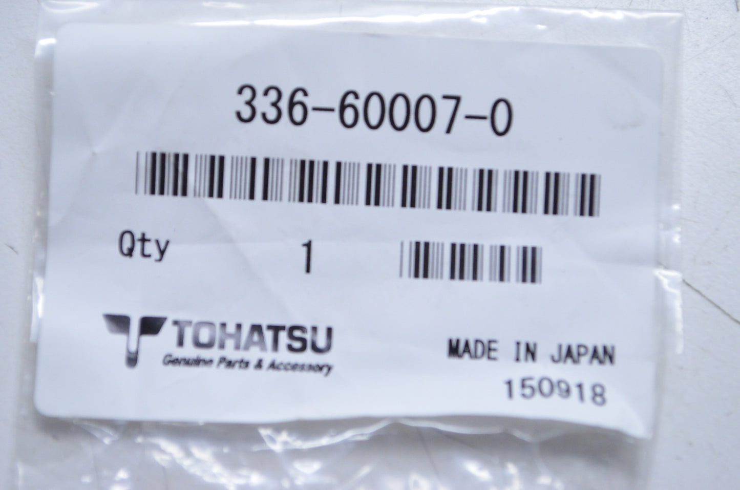 New OEM Tohatsu Flush Attachment NOS