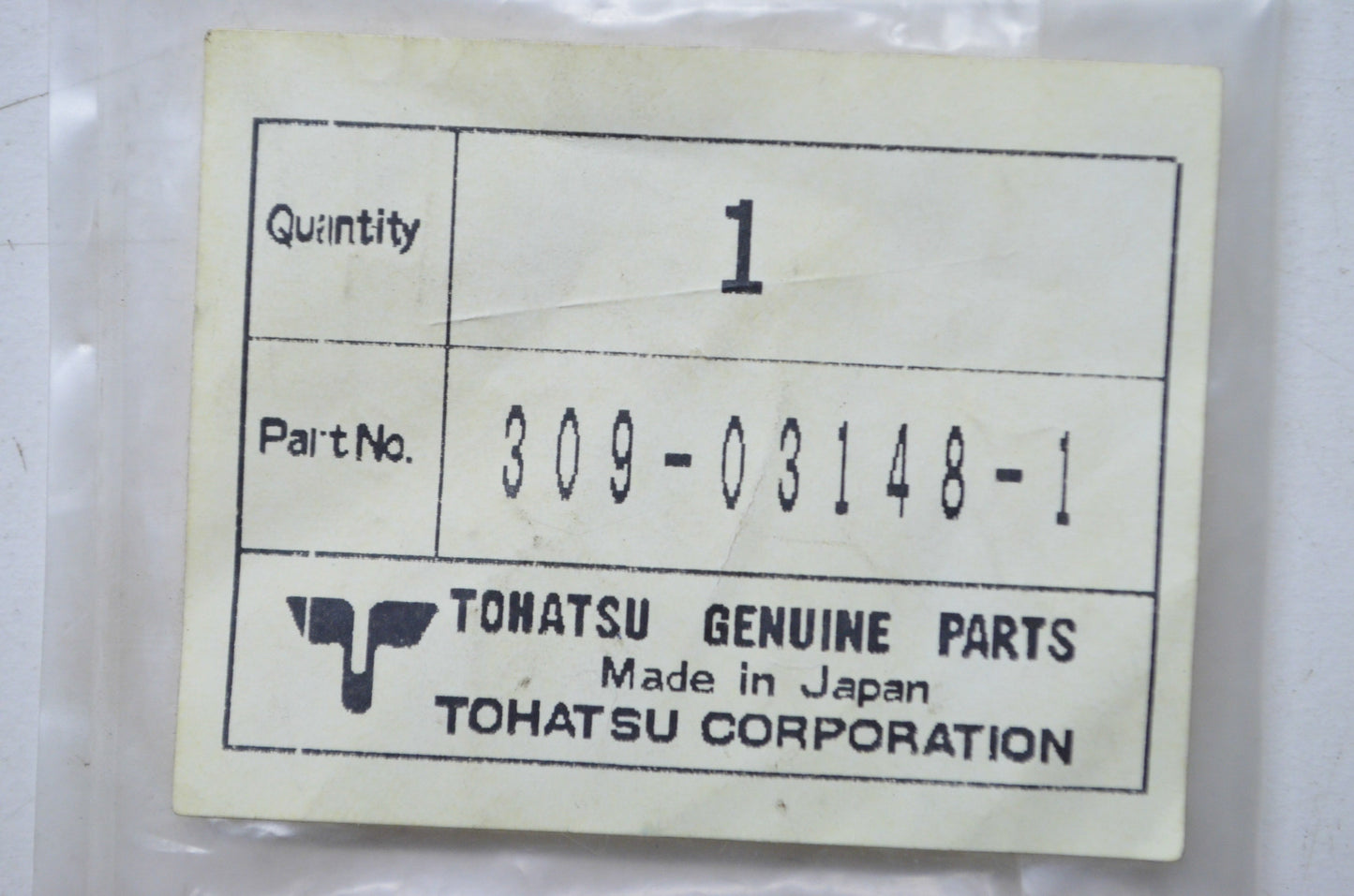 Tohatsu 309-03148-1 Needle Valve NOS