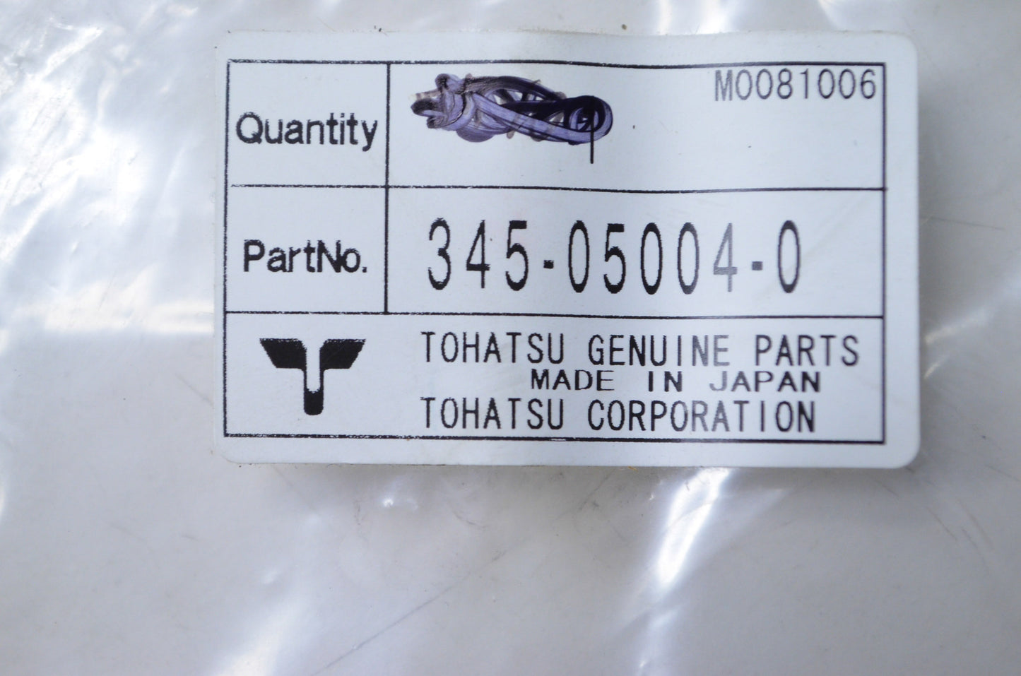 Tohatsu 345-05004-0 Starter Recoil Spring NOS