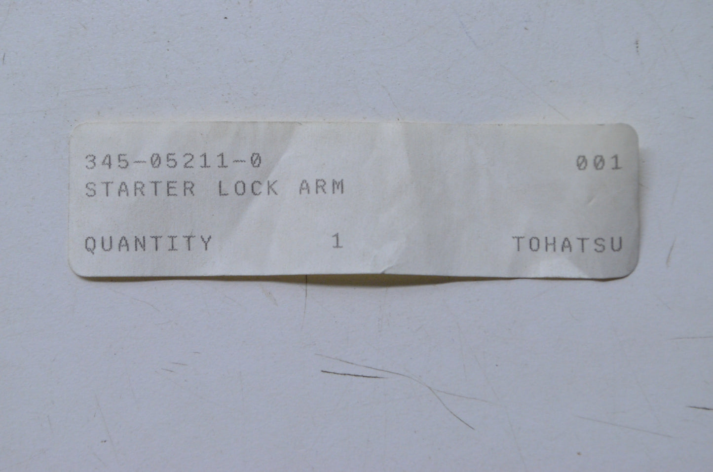 Tohatsu 345-05211-0 Starter Lock Arm NOS