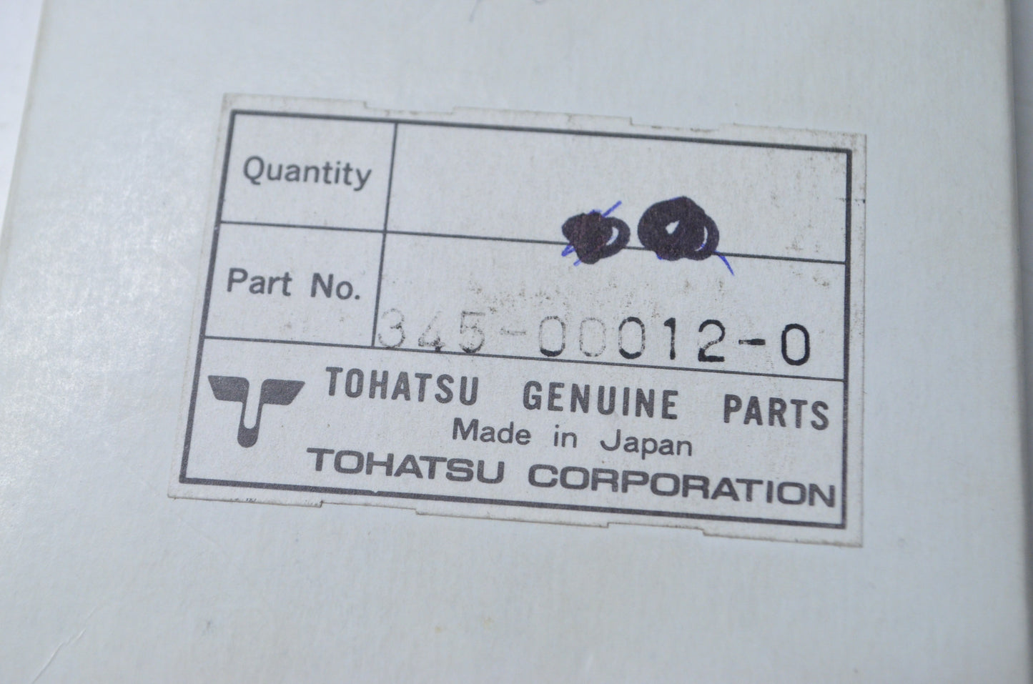 Tohatsu 345-00012-0 Standard Piston Ring QTY 2 NOS