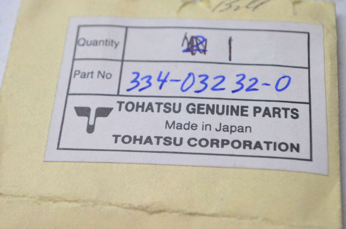 Tohatsu 334-03232-0 Hinge Pin NOS