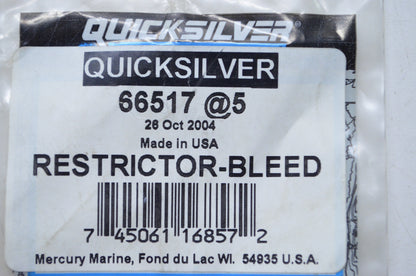 Restrictor Qty 2 NOS