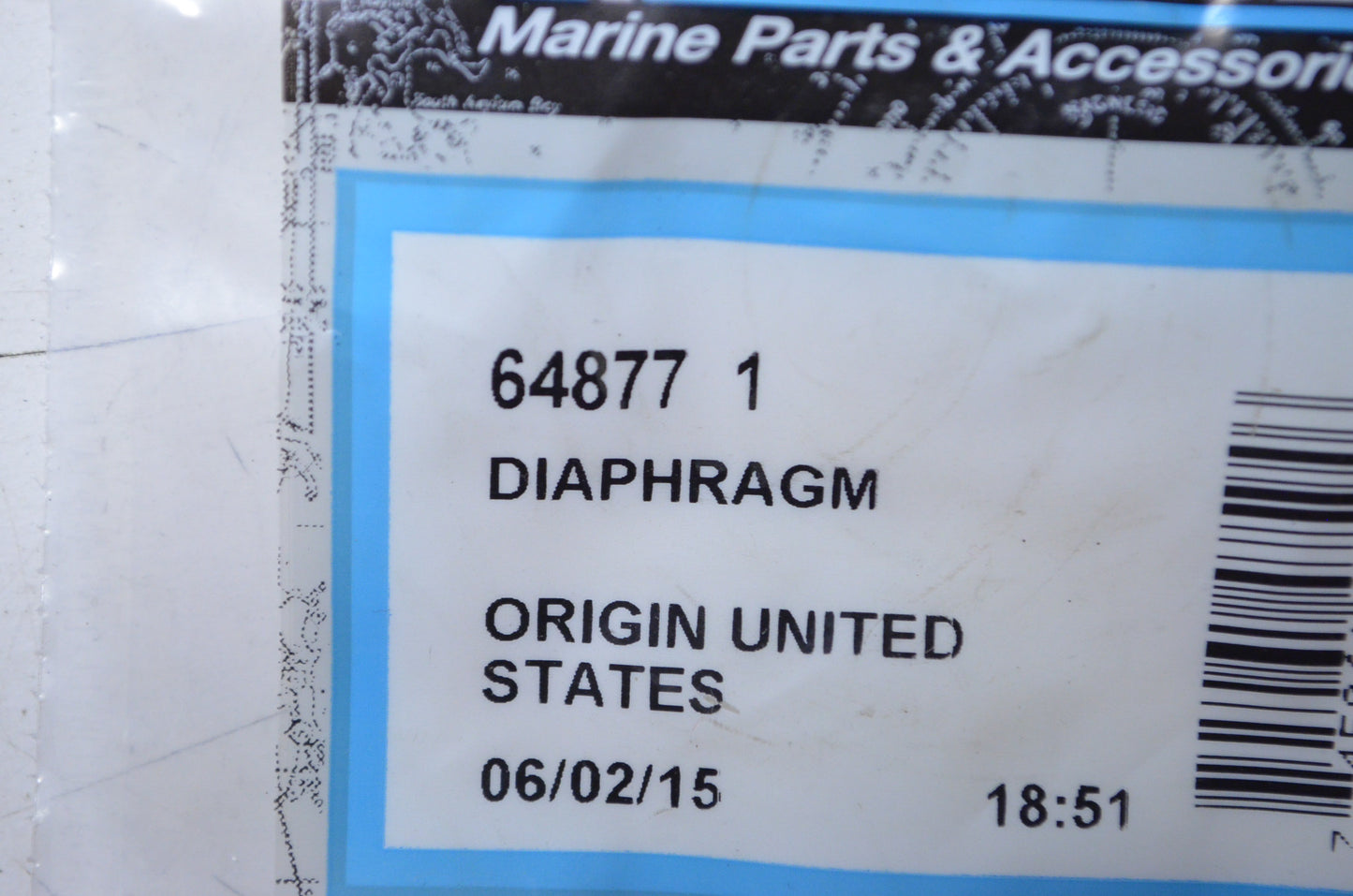 New OEM Mercury Diaphragm NOS