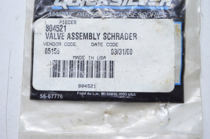 OEM Mercury 804521 Schrader Valve Assembly NOS