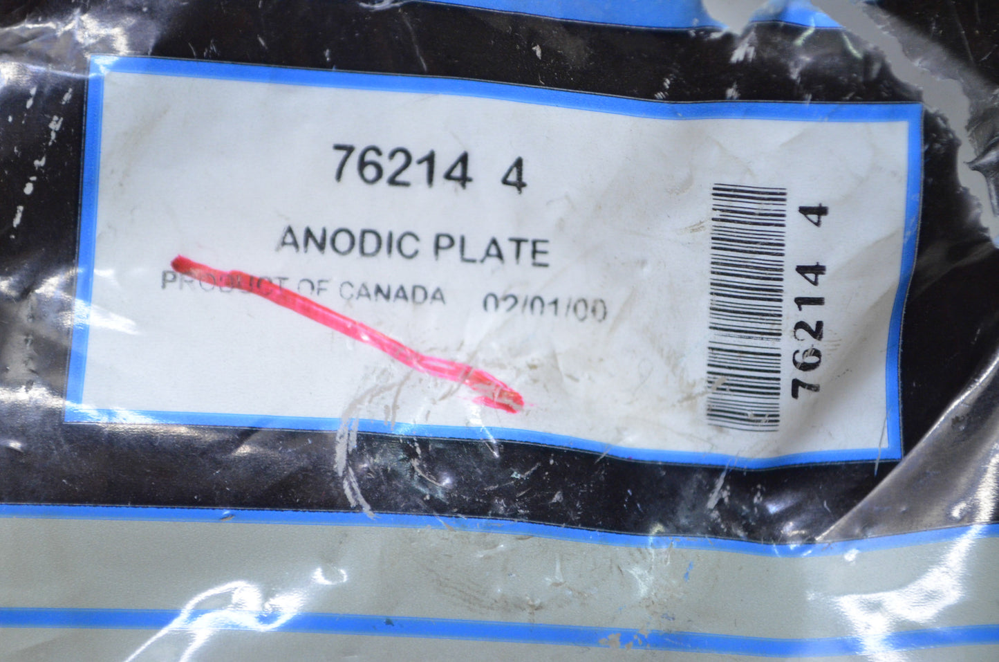 New OEM Mercury Anodic Plate NOS