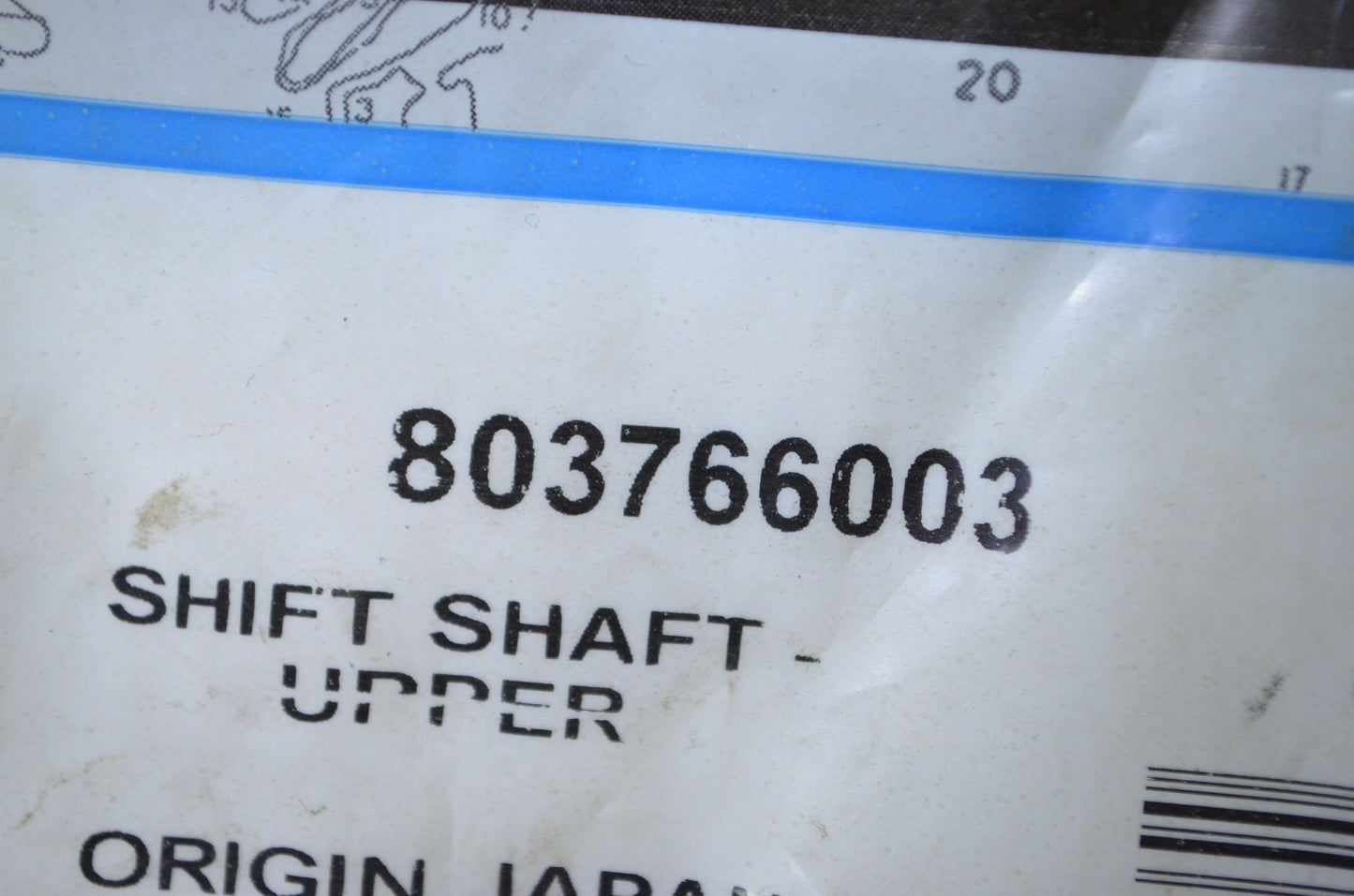 OEM Mercury 803766003 Upper Shift Shaft NOS
