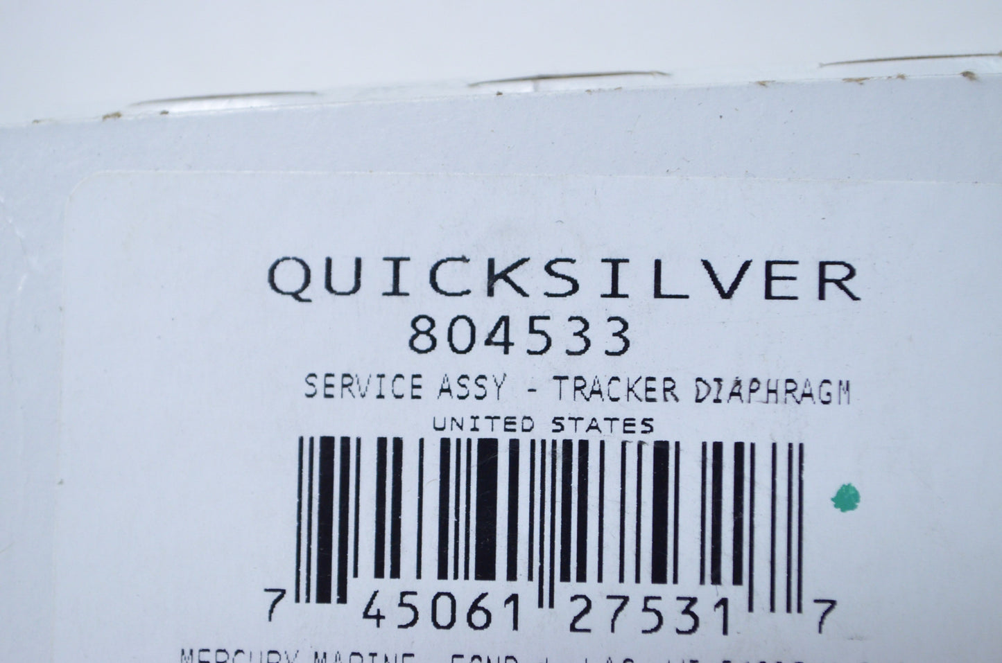 New OEM Mercury Diaphragm Assembly NOS