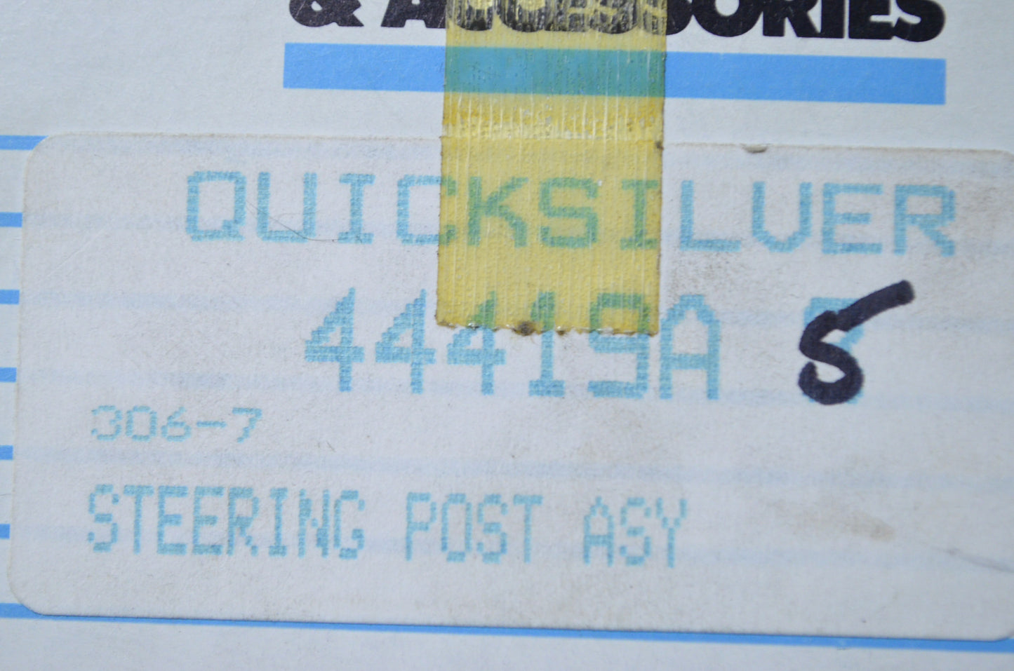 OEM Mercury 44419A5 Steering Post Assembly NOS