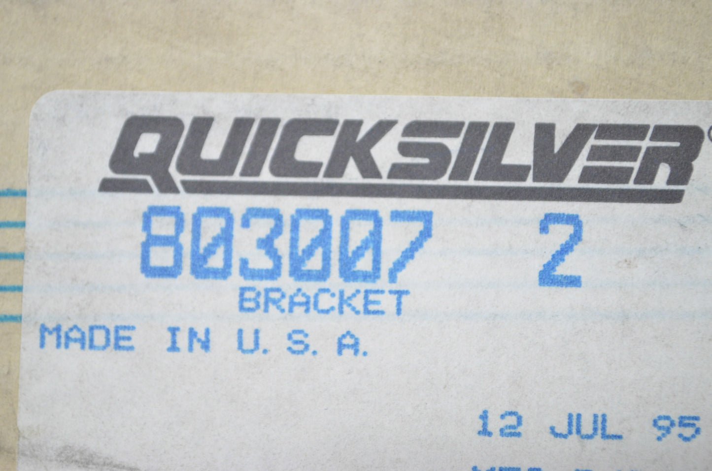 OEM Mercury 8030072 Bracket NOS