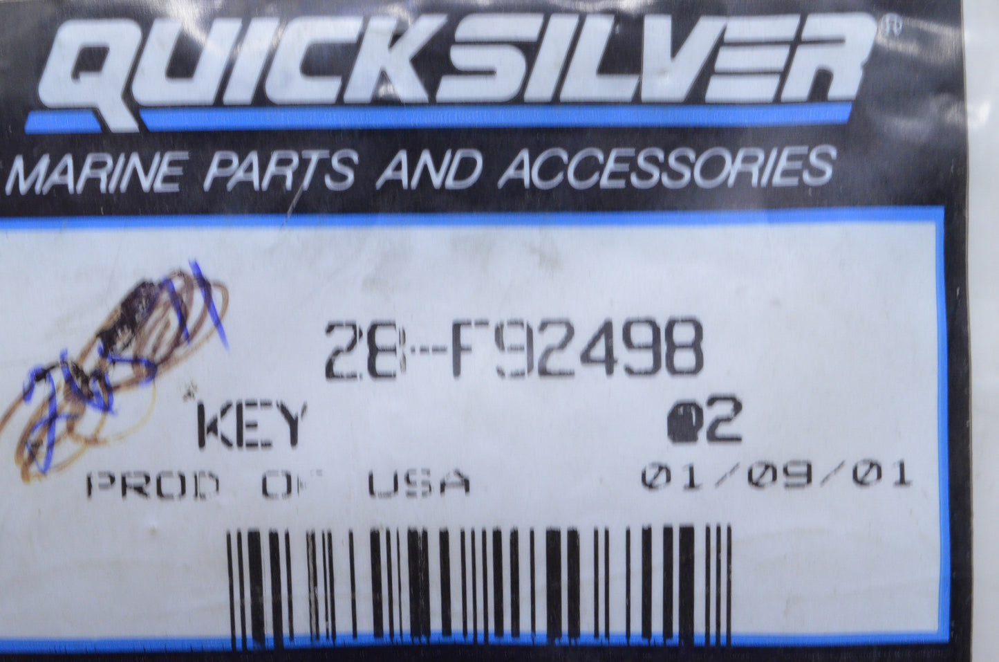 New OEM Mercury Key NOS
