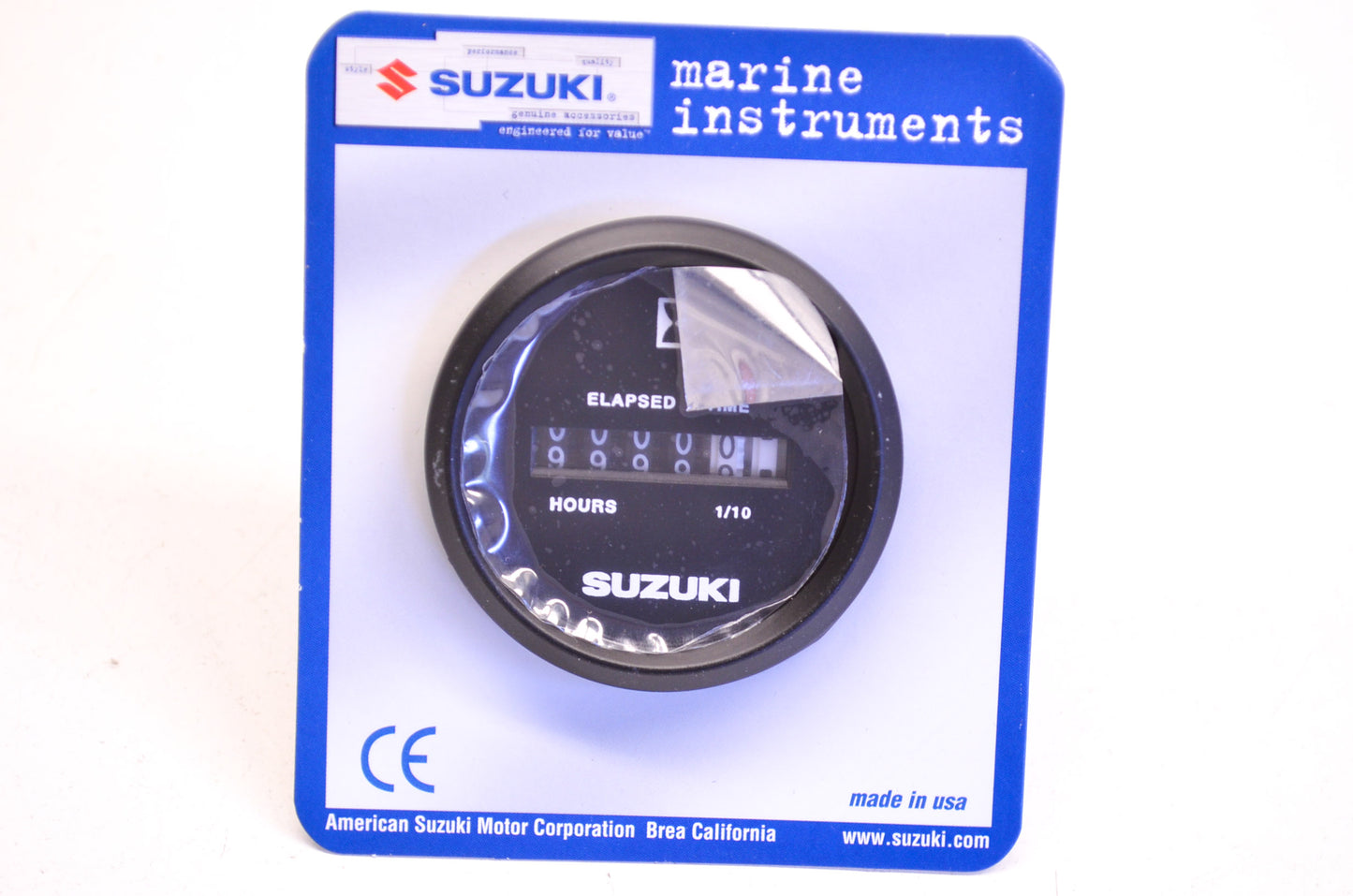 New OEM Suzuki 2'' Black Hour Meter Kit NOS