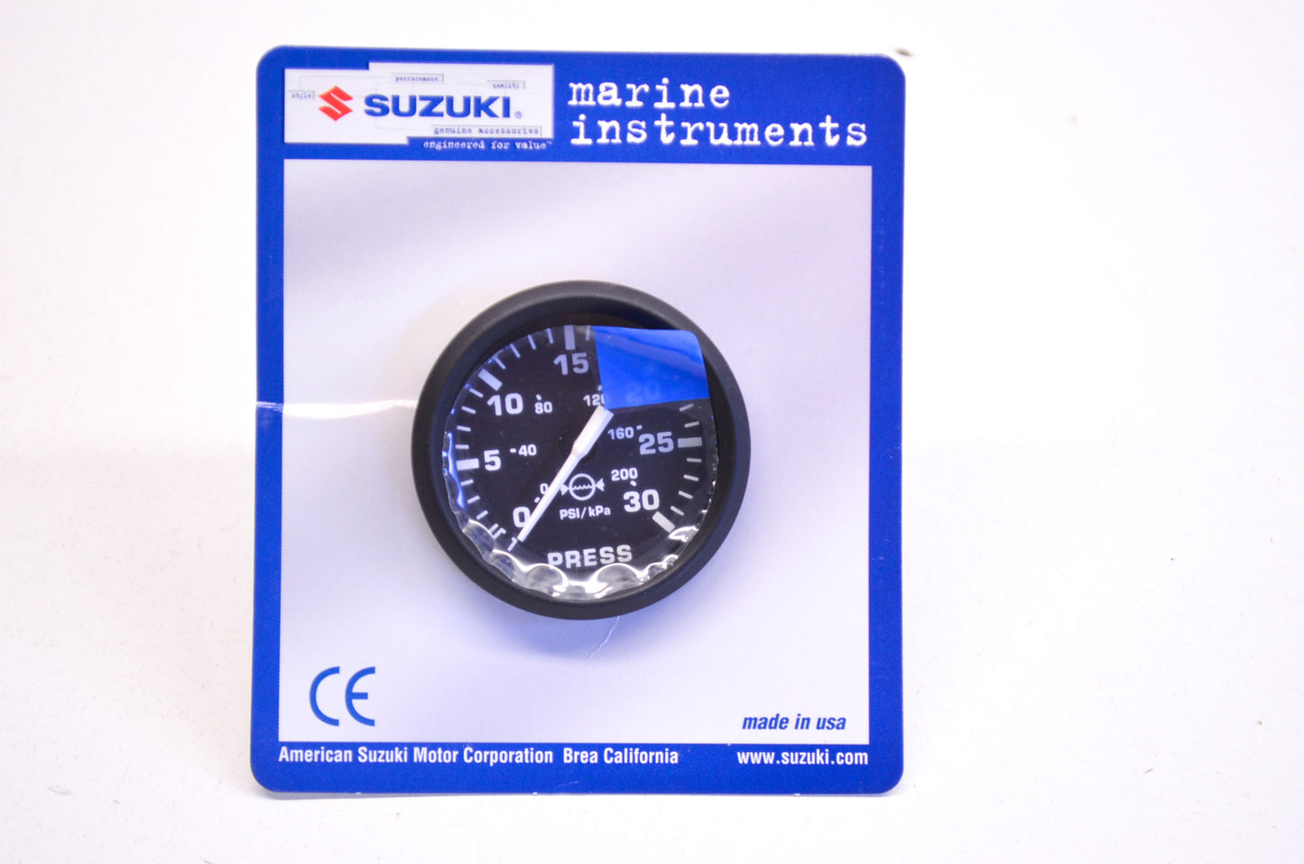 2'' Black Pressure Gauge Kit NOS