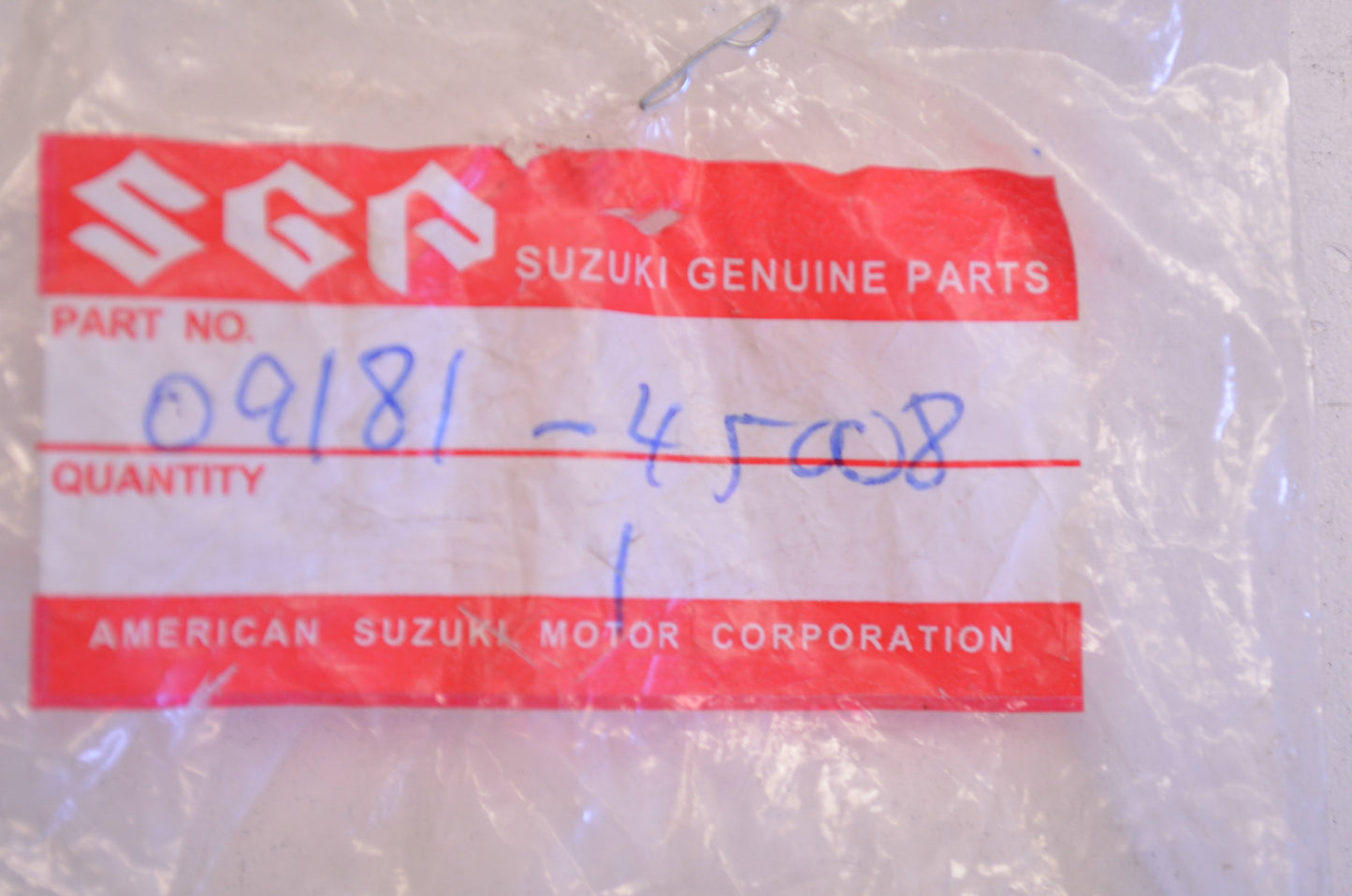 OEM Suzuki 09181-45008 Shim 45X56X1.5 NOS