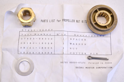 New OEM Suzuki Prop Hardware Kit NOS