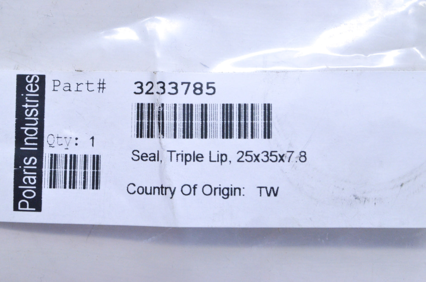 OEM Polaris 3233785 Triple Lip Seal NOS