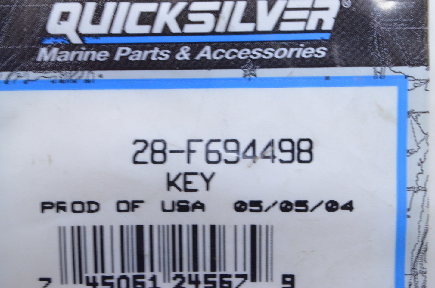 OEM Mercury 28-F694498 Drive Key NOS