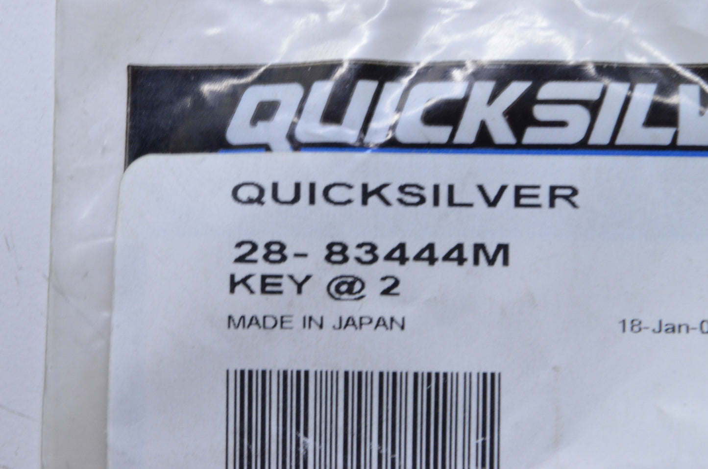 OEM Mercury 28-83444M Impeller Key NOS