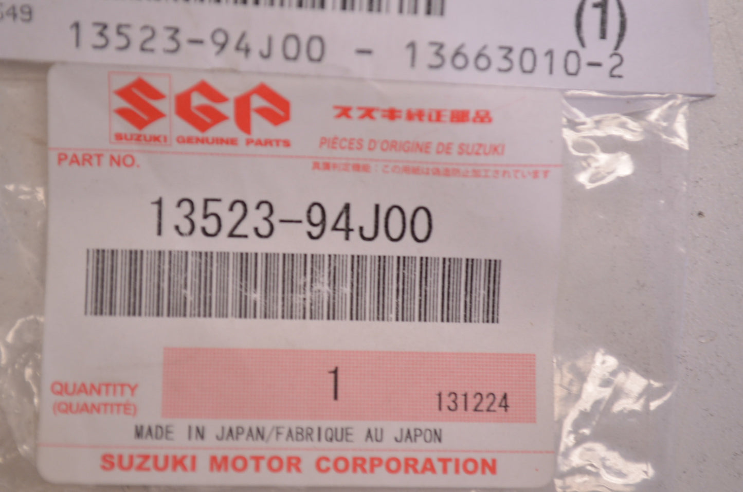 OEM Suzuki 13523-94J00 O-Ring NOS