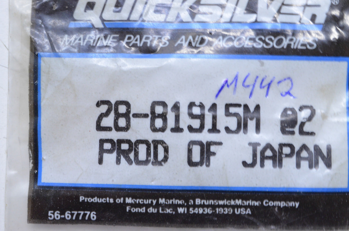 OEM Mercury 28-81915M Key Qty 2 NOS