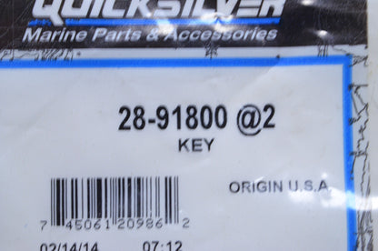 New OEM Mercury Key QTY 2 NOS