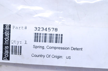 OEM Polaris 3234578 Detent Compression Spring NOS